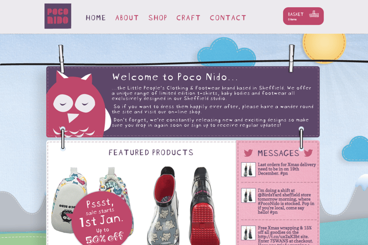 Poco Nido website preview